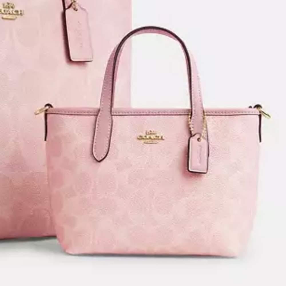 Coach Mini City Tote Powder Pink